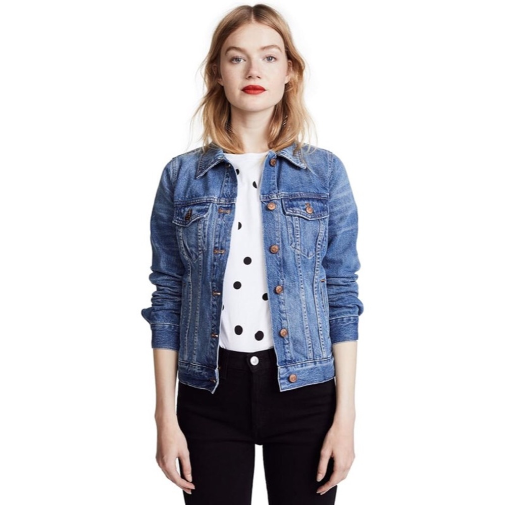 MADEWELL Women's The Jean Jacket in Pinter Wash- size M